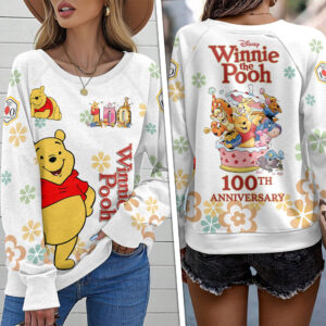 Winnie-the-Pooh 100th Anniversary Round Neck Raglan Sleeve Sweatshirt – TMTHU4002
