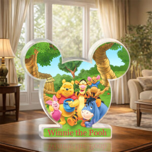 Winnie-the-Pooh Custom Shape Acrylic Plaque - GNE5110