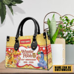 Personalized Winnie-the-Pooh 100th Anniversary Leather HandBag – TMTHU3520