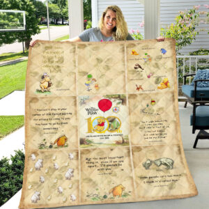 Winnie-the-Pooh 100th Anniversary 2026 Quilt Blanket - TMTHU3793