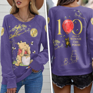Winnie-the-Pooh 100th Anniversary Round Neck Raglan Sleeve Sweatshirt – HOATT16141
