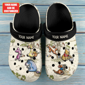 Personalized Winnie-the-Pooh 100th Anniversary Custom Clogs - GNE4951