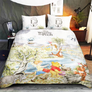 Winnie-the-Pooh 100th Anniversary 3-Piece Duvet Bedding Set - GNE4946