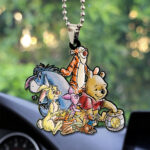 Winnie-the-Pooh 100th Anniversary Custom shape 2-sided Acrylic Car Ornament – GNE4923
