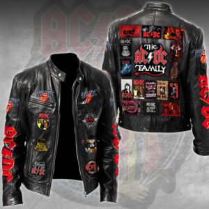 AC/DC Motorcycle Leather Jacket - TMTHU4389