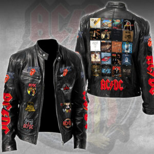 AC/DC Motorcycle Leather Jacket - TMTHU4474