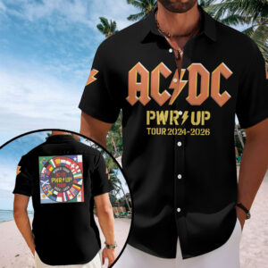 AC/DC World Tour 2026 Short Sleeve Button-Down Shirt - TANTN21353