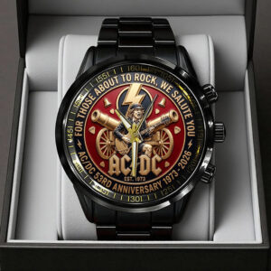 AC/DC Black Stainless Steel Watch - TANTN21554