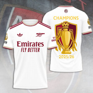 Arsenal FC Premier League Champions 25/26 3D Apparel - TANTN21961
