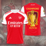 Arsenal FC Premier League Champions 25/26 3D Apparel – TANTN21962