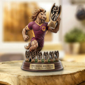 Brisbane Broncos Custom Shape Acrylic Plaque - TMTHU4531