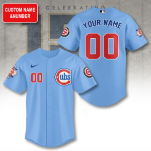 Personalized Chicago Cubs 150th Anniversary Baseball Jersey - TANTN21332