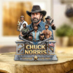 Chuck Norris Custom Shape Acrylic Plaque – GNE5599