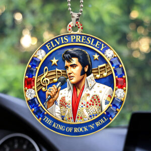 Elvis Presley Custom shape 2-sided Acrylic Car Ornament - HOATT16837