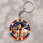 Elvis Presley Custom Shape 2-sided Keychain – HOATT16571