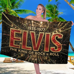Elvis Presley Rectangle Beach Towel - TMTHU4124