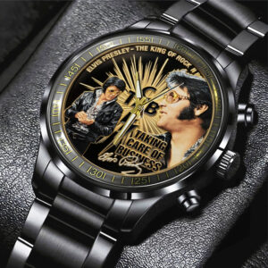 Elvis Presley Black Stainless Steel Watch - TMTHU4442