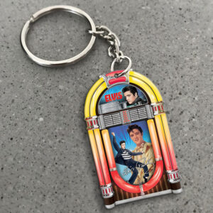 Elvis Presley Custom Shape 2-sided Keychain - MAITM15109