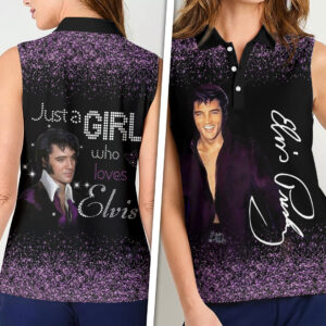 Elvis Presley Women Sleeveless Polo Shirt - HOATT16775