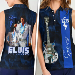 Elvis Presley Women Sleeveless Polo Shirt - HOATT16776