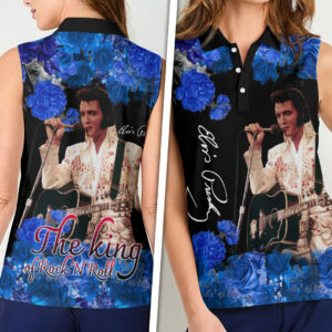 Elvis Presley Women Sleeveless Polo Shirt - HOATT16783