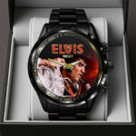 Elvis Presley Black Stainless Steel Watch – GNE5607