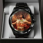 Elvis Presley Black Stainless Steel Watch – GNE5609