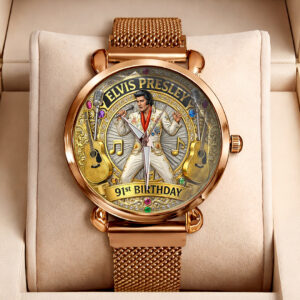 Elvis Presley Mesh Strap Quartz Watch - HOATT16481