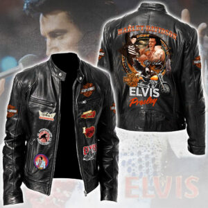 Elvis Presley Motorcycle Leather Jacket - TMTHU4370
