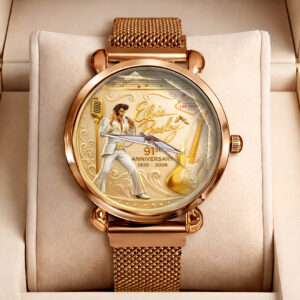 Elvis Presley 91st Anniversary Mesh Strap Quartz Watch - GNE5429