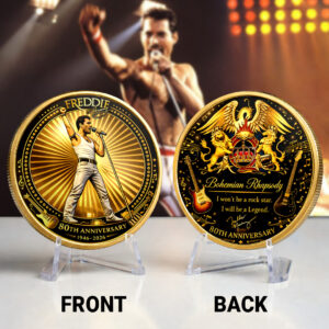 Freddie Mercury 80th Anniversary Commemorative Coin - MAITM15144