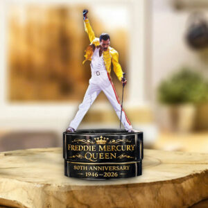 Freddie Mercury 80th Anniversary Custom Shape Acrylic Plaque - MAITM14956