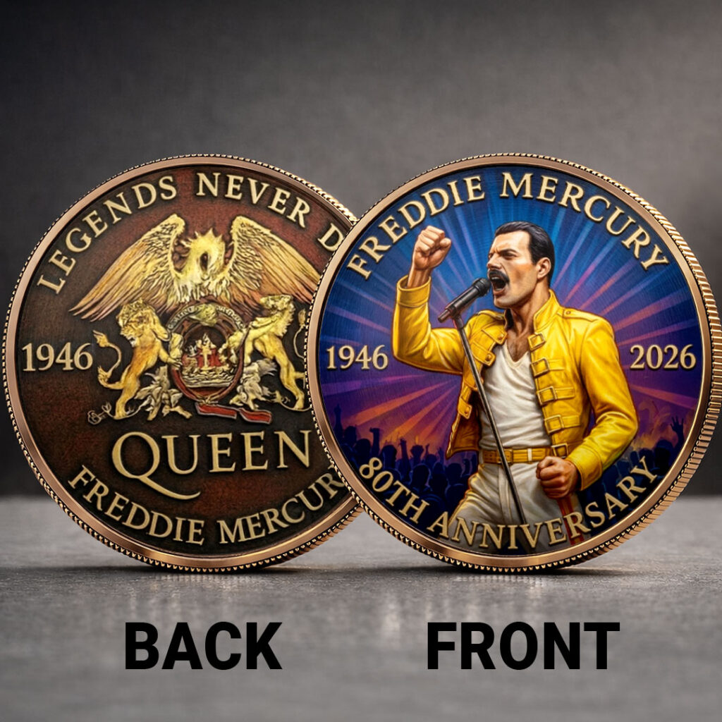 Freddie Mercury 80th Anniversary Commemorative Coin MAITM15149 freddie-mercury-80th-anniversary-commemorative-coin-maitm15149