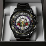 Guns N’ Roses 40th Anniversary Black Stainless Steel Watch – TANTN21631