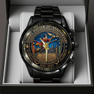 Harry Potter 25th Anniversary Black Stainless Steel Watch - TANTN21530