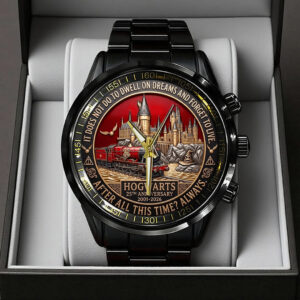 Harry Potter 25th Anniversary Black Stainless Steel Watch - TANTN21532