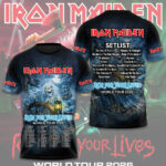 Iron Maiden 2026 World Tour 3D Apparel – TMTHU4575