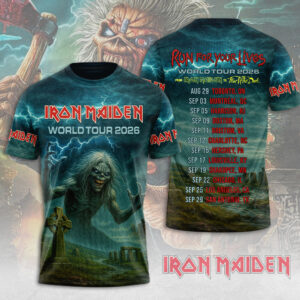 Iron Maiden 2026 World Tour 3D Apparel – MAITM15253
