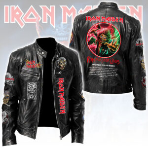 Iron Maiden 2026 World Tour Motorcycle Leather Jacket - HOATT16577