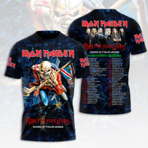 Iron Maiden 2026 World Tour 3D Apparel - HOATT16557