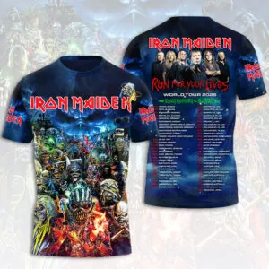 Iron Maiden 2026 World Tour 3D Apparel - HOATT16560