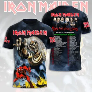 Iron Maiden 2026 World Tour 3D Apparel - HOATT16562