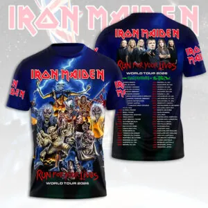 Iron Maiden 2026 World Tour 3D Apparel - HOATT16563