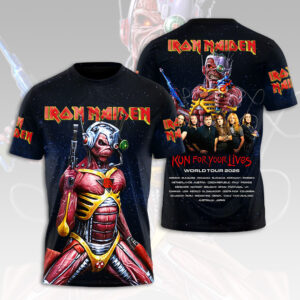 Iron Maiden 2026 World Tour 3D Apparel - HOATT16612