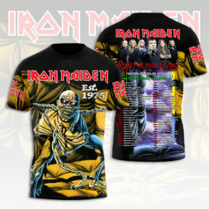 Iron Maiden 2026 World Tour 3D Apparel - HOATT16637