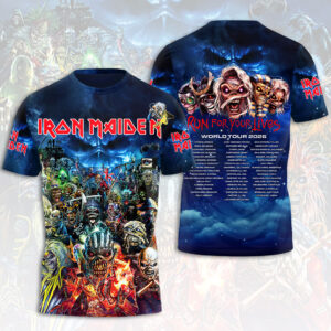 Iron Maiden 2026 World Tour 3D Apparel - HOATT16654