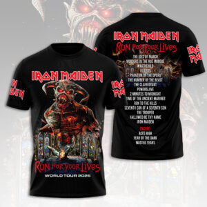 Iron Maiden 2026 World Tour 3D Apparel - HOATT16739