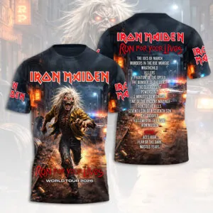 Iron Maiden 2026 World Tour 3D Apparel - HOATT16897