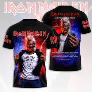 Iron Maiden 2026 World Tour 3D Apparel - HOATT16915