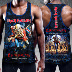 Iron Maiden 2026 World Tour Y-Back Muscle Tank Top - HOATT16593